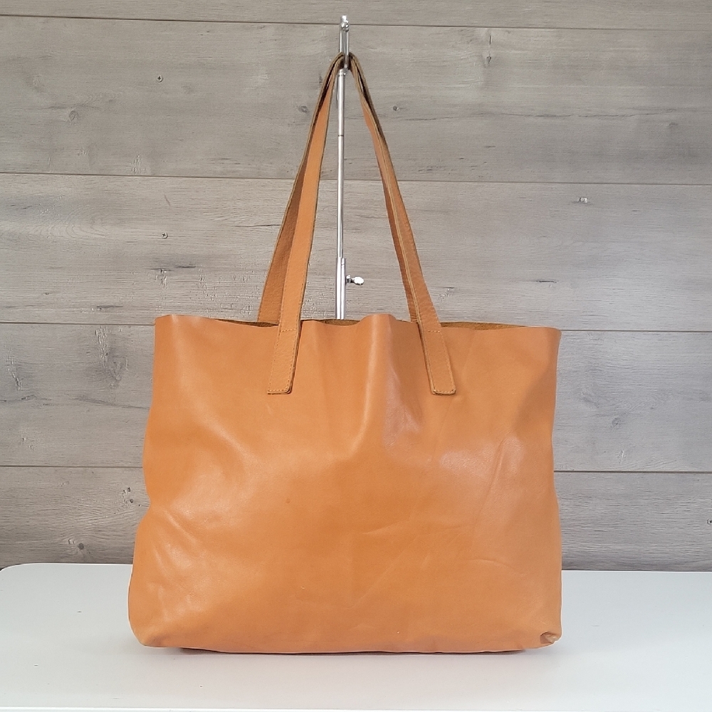 Large Amerii Classic Tan Leather Tote Bag - Spacious Everyday Carry